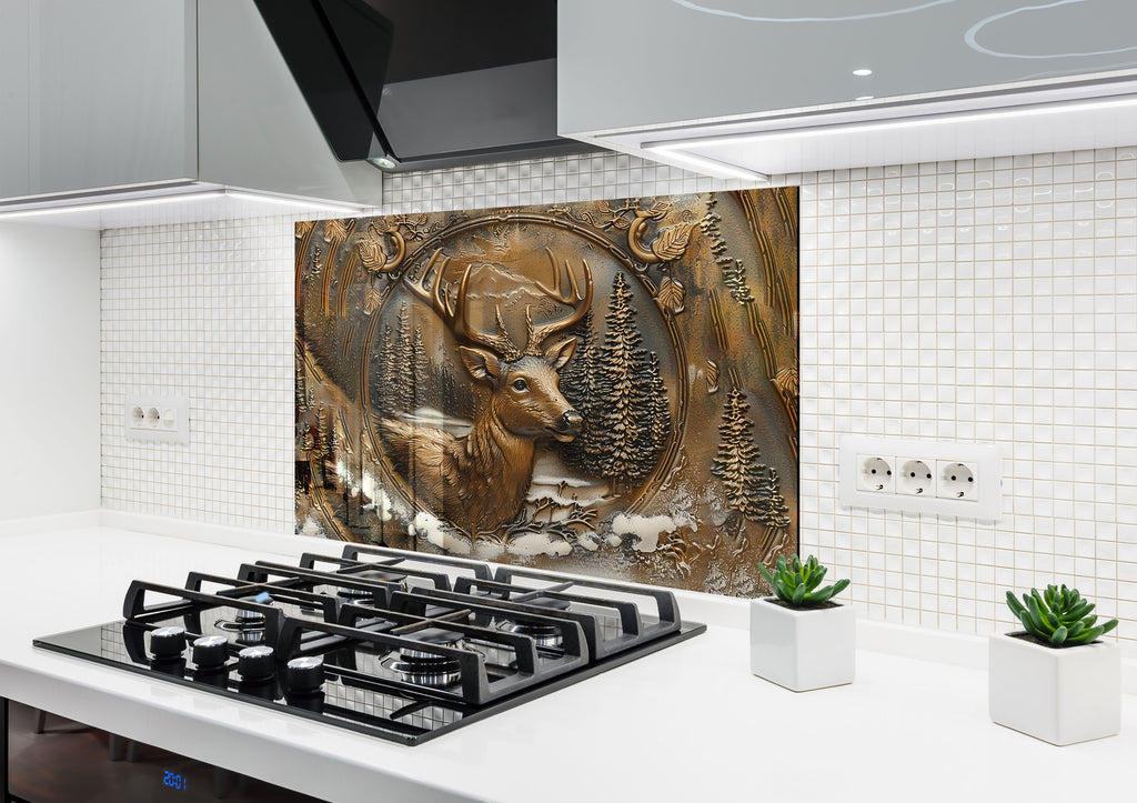 Mediterranean Olive Grove - Glass Backsplash-BacksplashArtworks