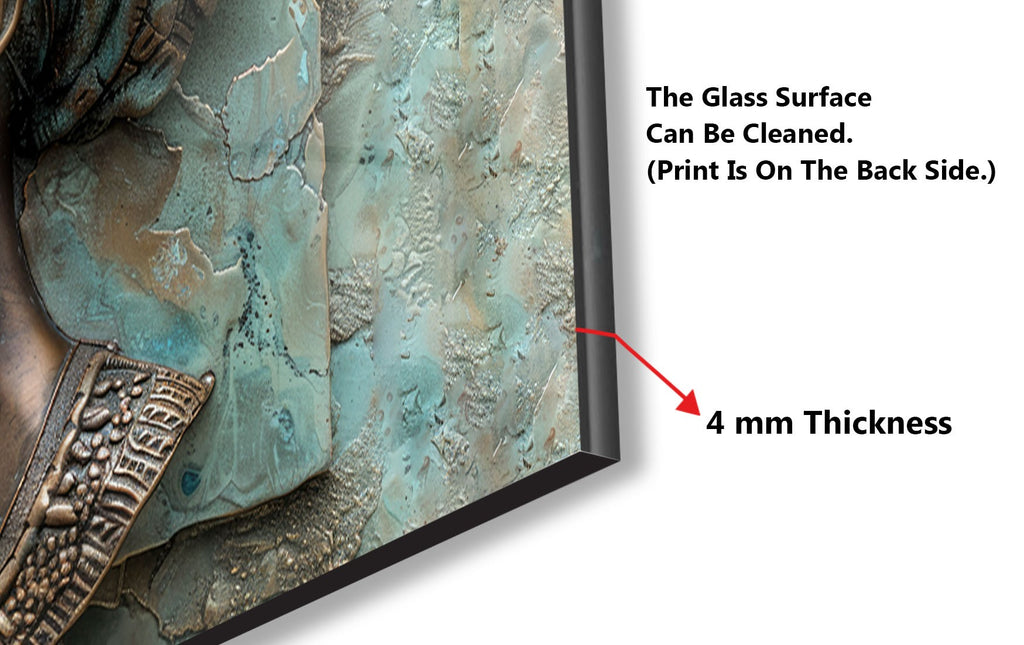 Regal African Queen - Glass Kitchen Backsplash-BacksplashArtworks
