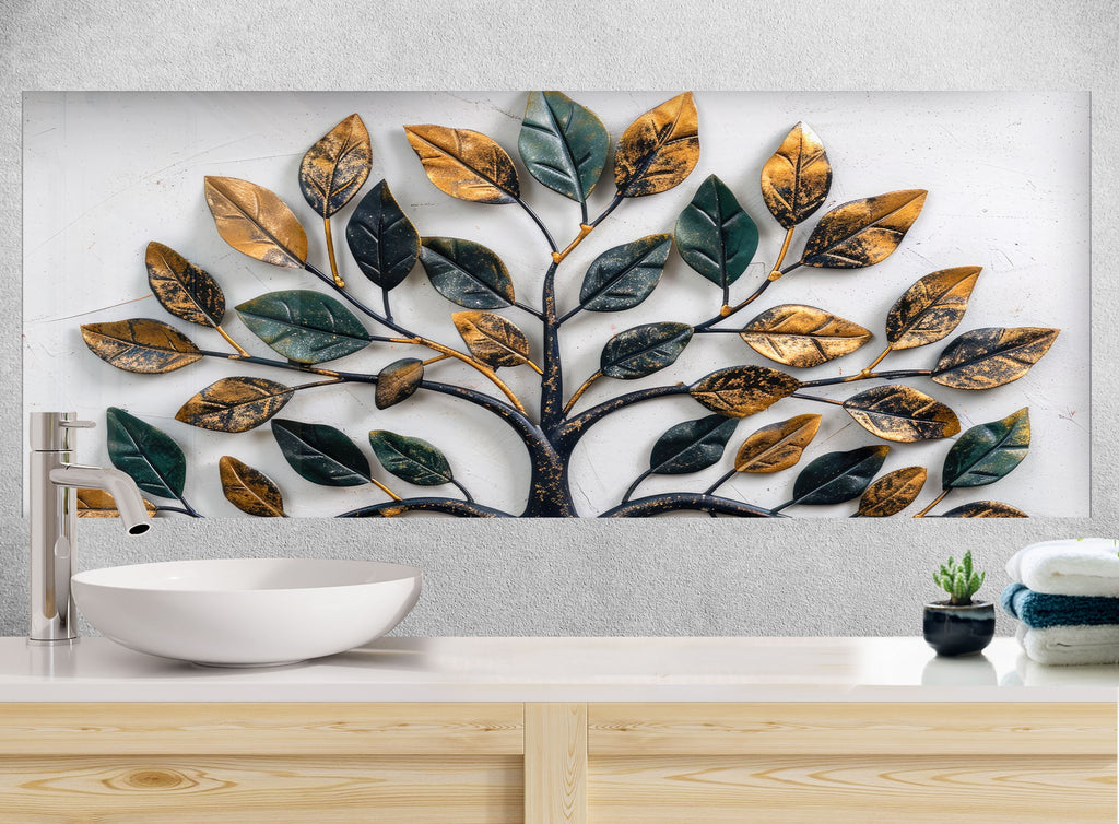 Majestic Tree of Life - Glass Kitchen Backsplash-BacksplashArtworks