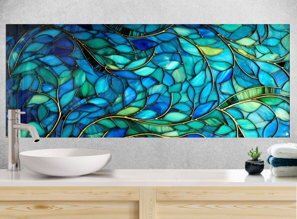 Ocean Breeze Wall Art - Tempered Glass Kitchen Backsplash-BacksplashArtworks