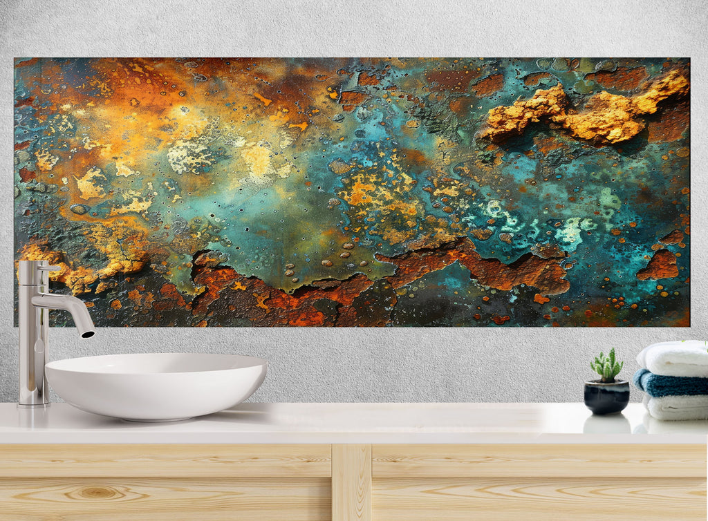 Abstract Tempered Glass Backsplash-BacksplashArtworks