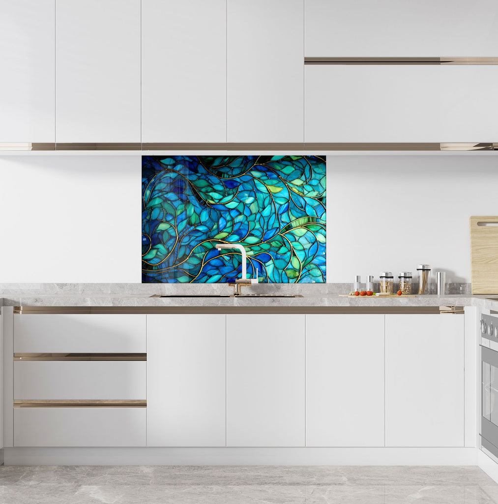 Ocean Breeze Wall Art - Tempered Glass Kitchen Backsplash-BacksplashArtworks