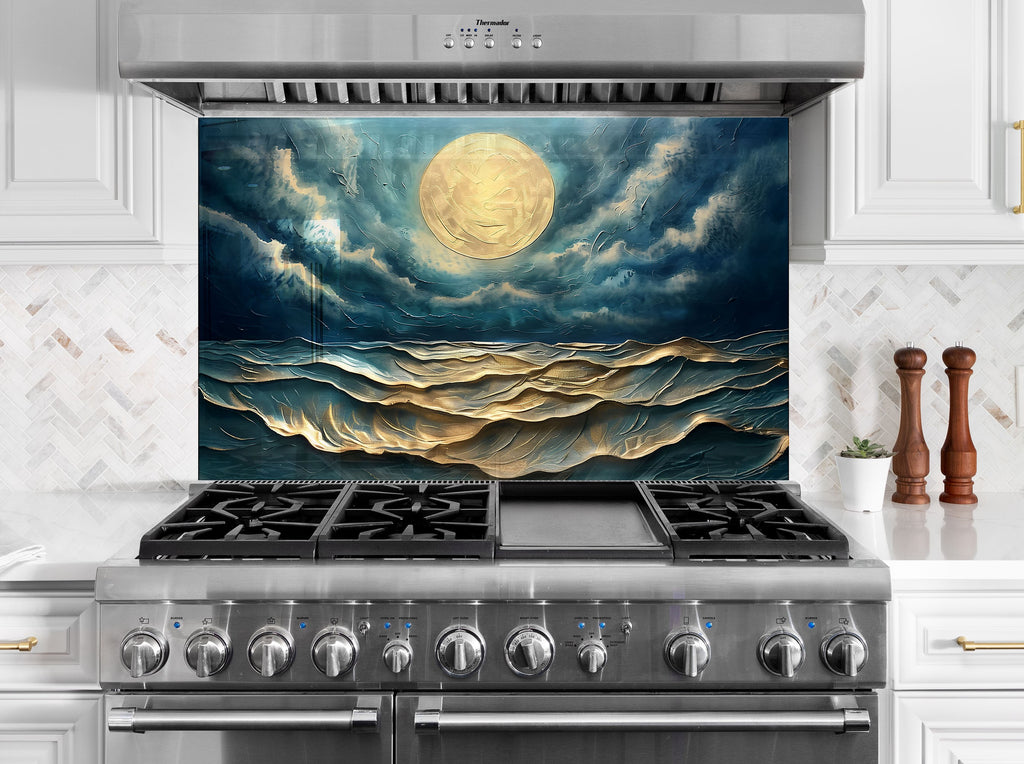 Moon And Ocean Kitchen Backsplash