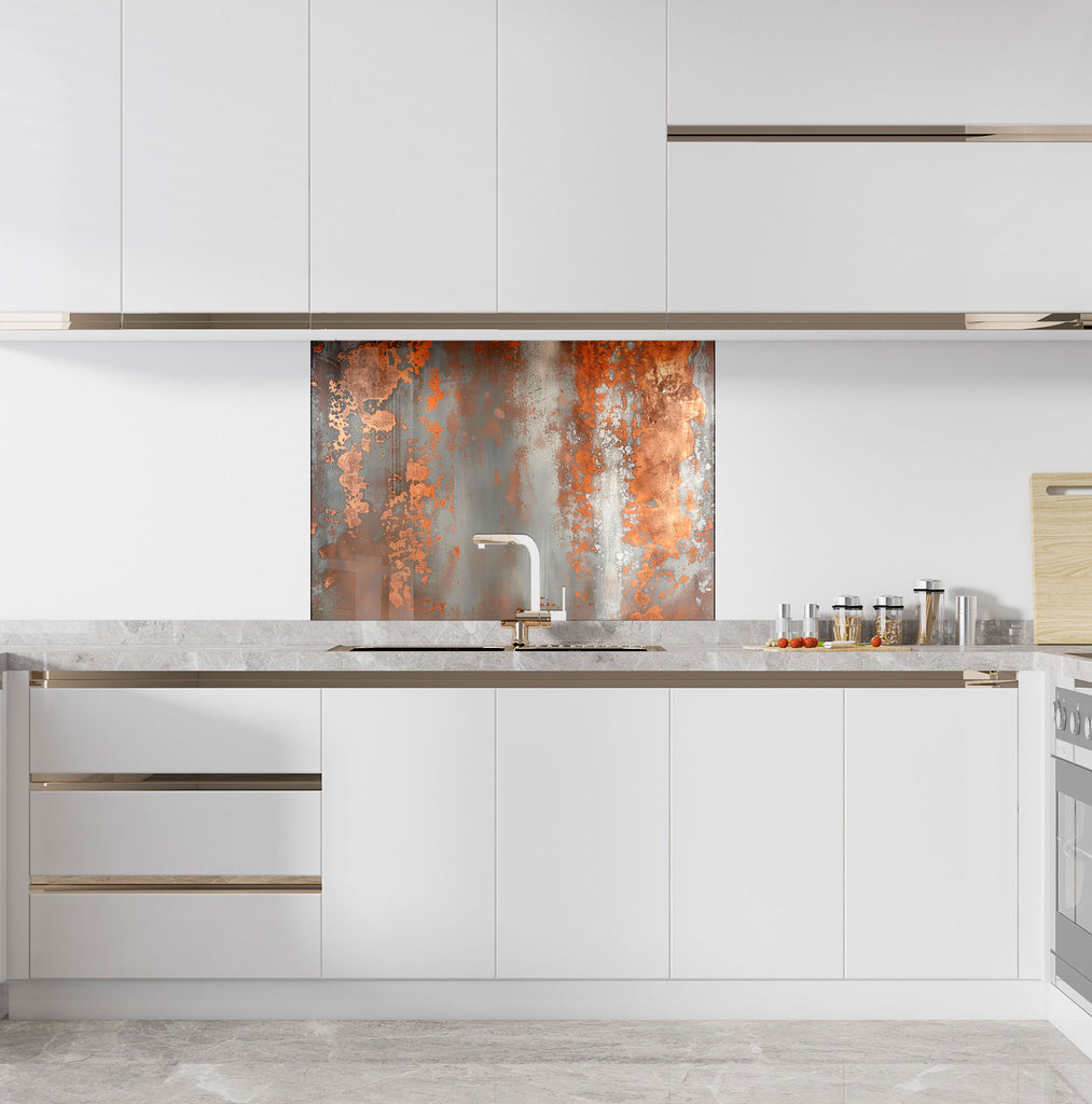 Abstract Tempered Glass Backsplash-BacksplashArtworks