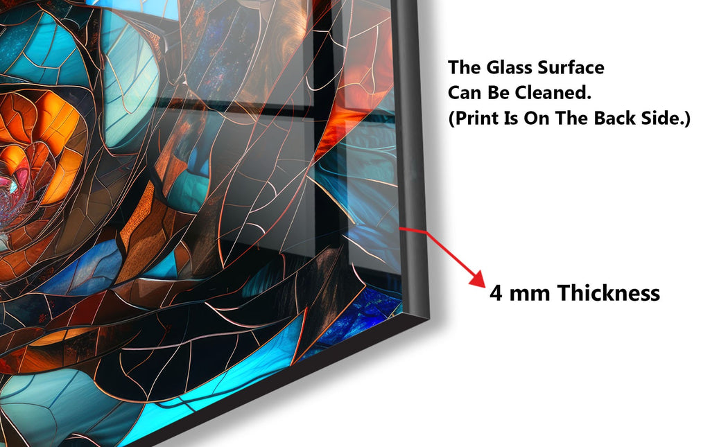 Cosmic Vortex - Glass Kitchen Backsplash-BacksplashArtworks