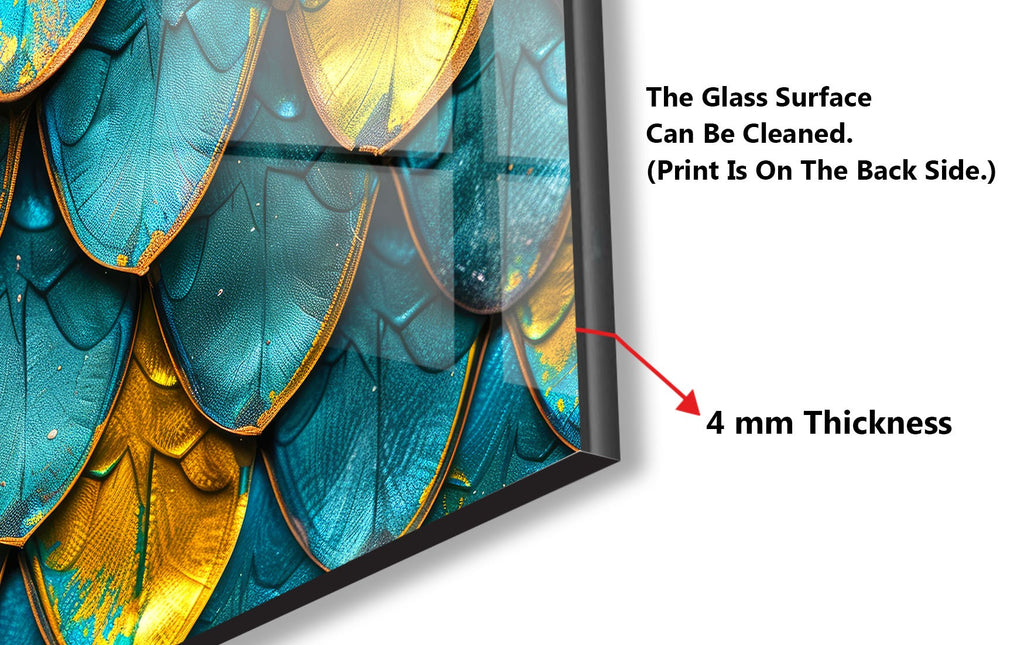 Abstract Tempered Glass Backsplash-BacksplashArtworks