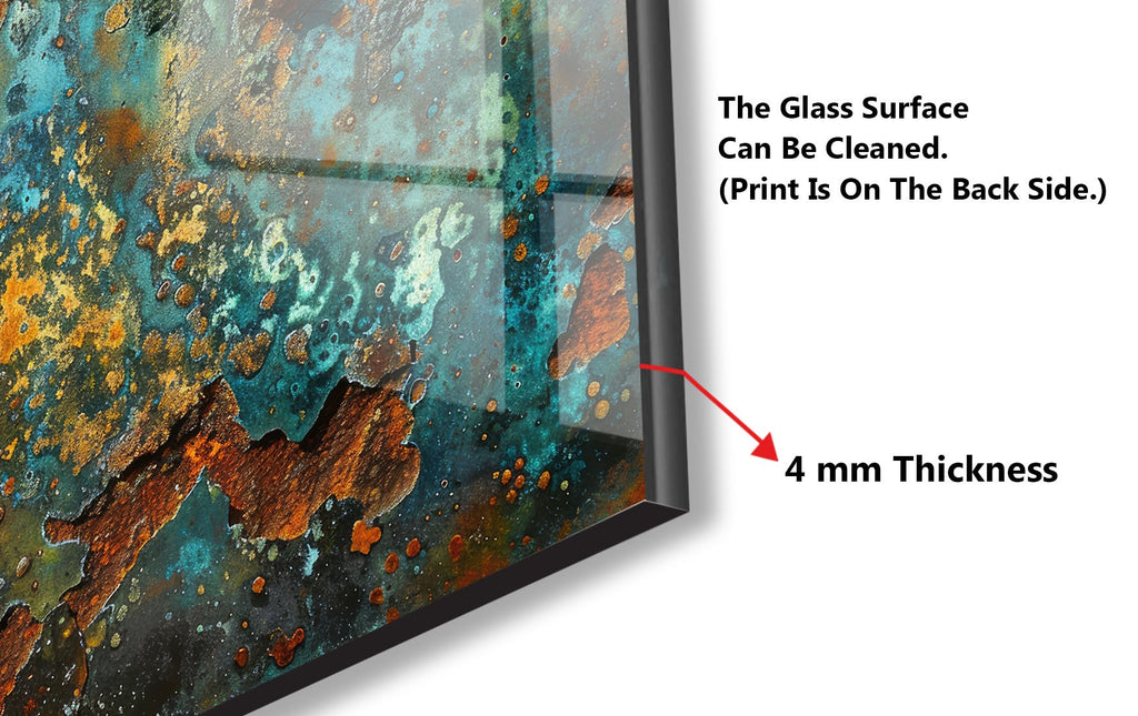Abstract Tempered Glass Backsplash-BacksplashArtworks