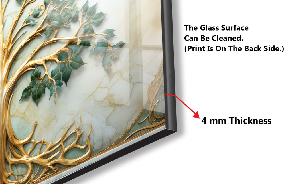 Eternal Harmony Tree - Glass Kitchen Backsplash-BacksplashArtworks