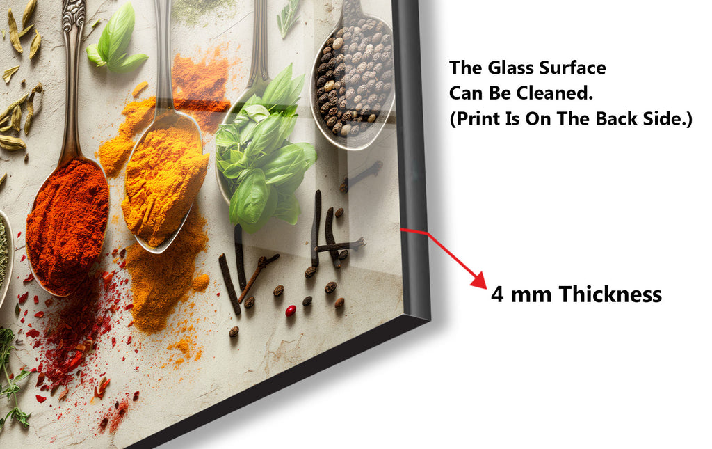Classic Spice Heritage - Glass Kitchen Backsplash-BacksplashArtworks