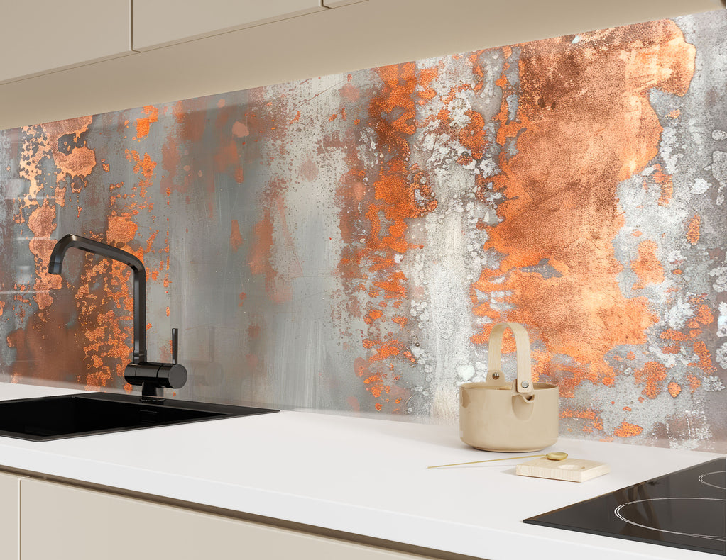 Abstract Tempered Glass Backsplash-BacksplashArtworks