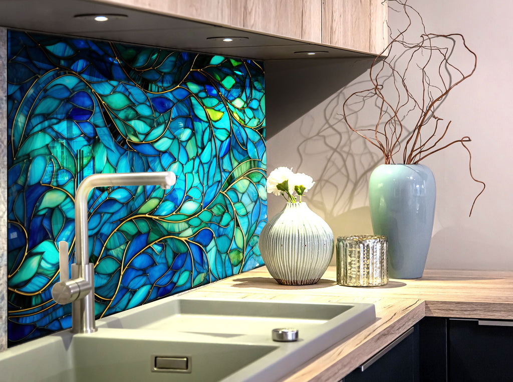 Ocean Breeze Wall Art - Tempered Glass Kitchen Backsplash-BacksplashArtworks