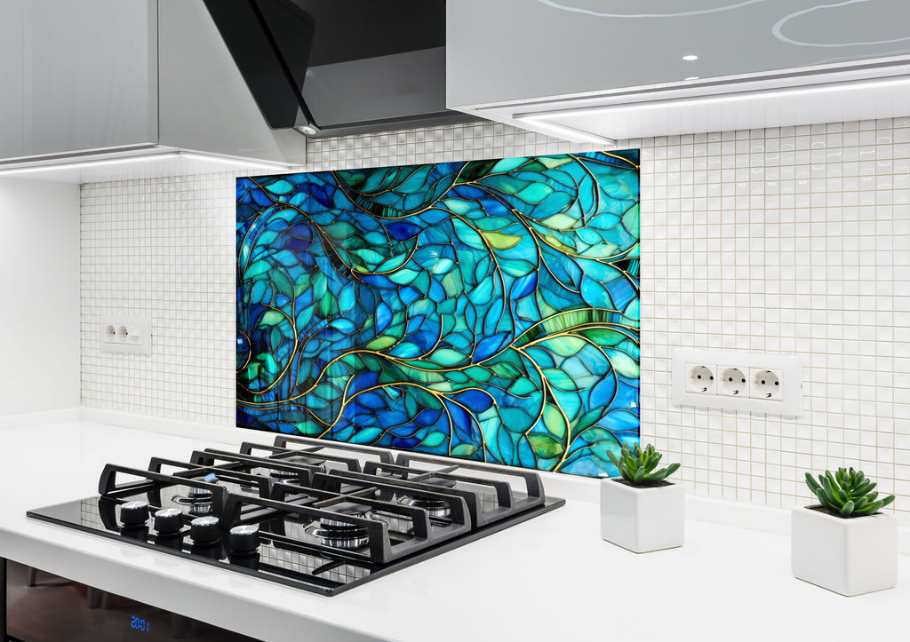 Ocean Breeze Wall Art - Tempered Glass Kitchen Backsplash-BacksplashArtworks