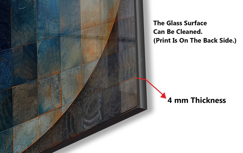 Mosaic Glass Kitchen Backsplash with Spiral Design in Earthy Tones-BacksplashArtworks