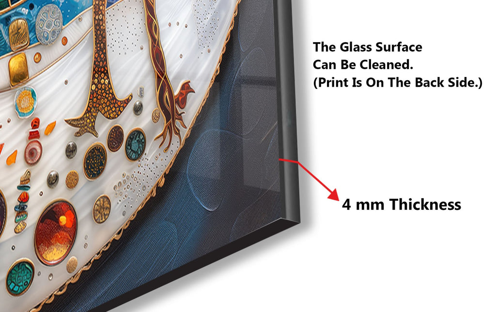 Celestial Seasons - Glass Kitchen Backsplash-BacksplashArtworks