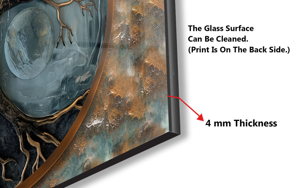 Yin-Yang Tree of Life - Glass Kitchen Backsplash-BacksplashArtworks