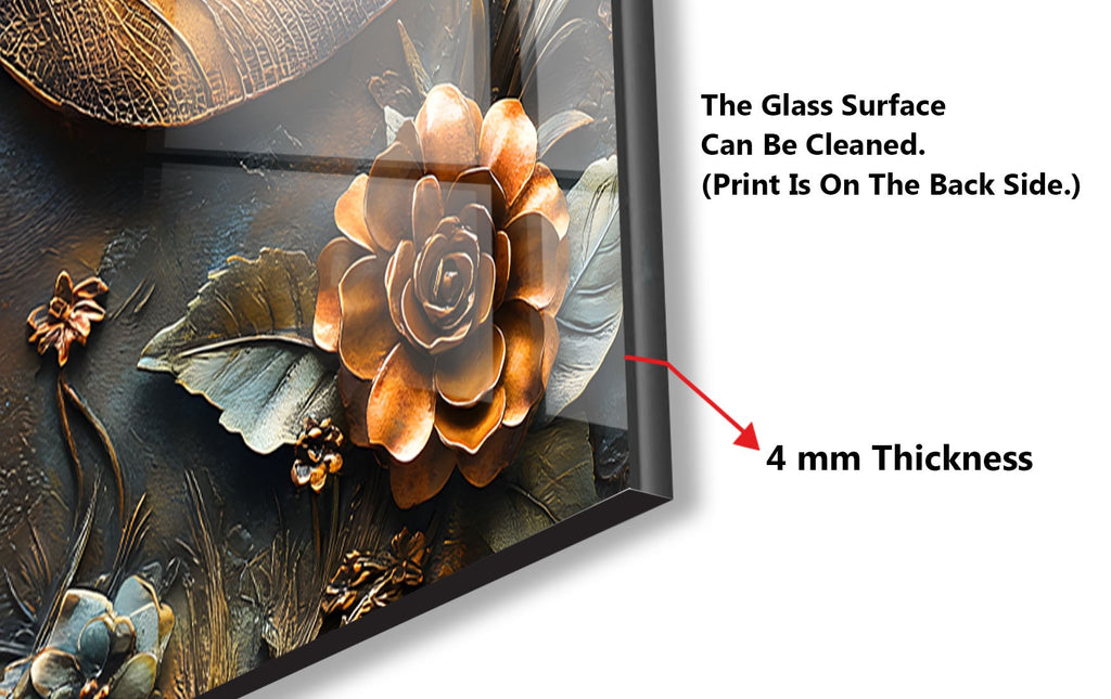 Vintage Bronze Dragonfly - Glass Kitchen Backsplash-BacksplashArtworks
