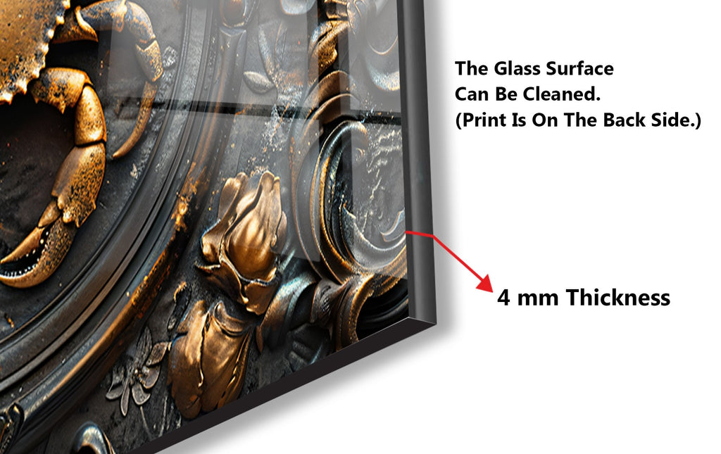 Luxury Crab - Glass Kitchen Backsplash-BacksplashArtworks