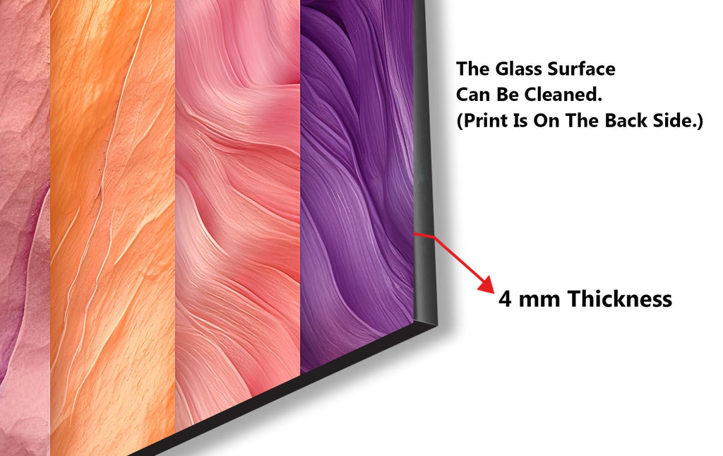 Waves of Color – Glass Kitchen Backsplash-BacksplashArtworks