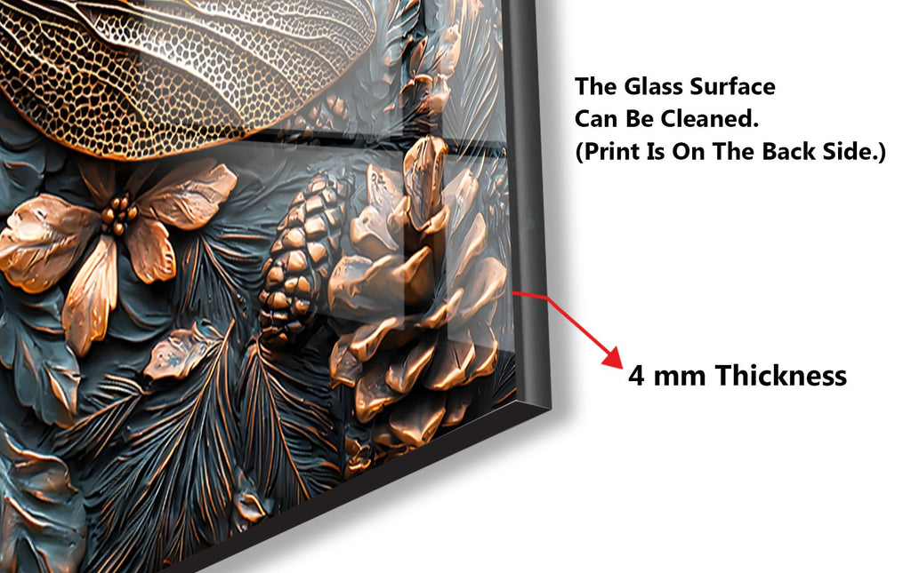 Vivid Dragonfly - Glass Kitchen Backsplash-BacksplashArtworks