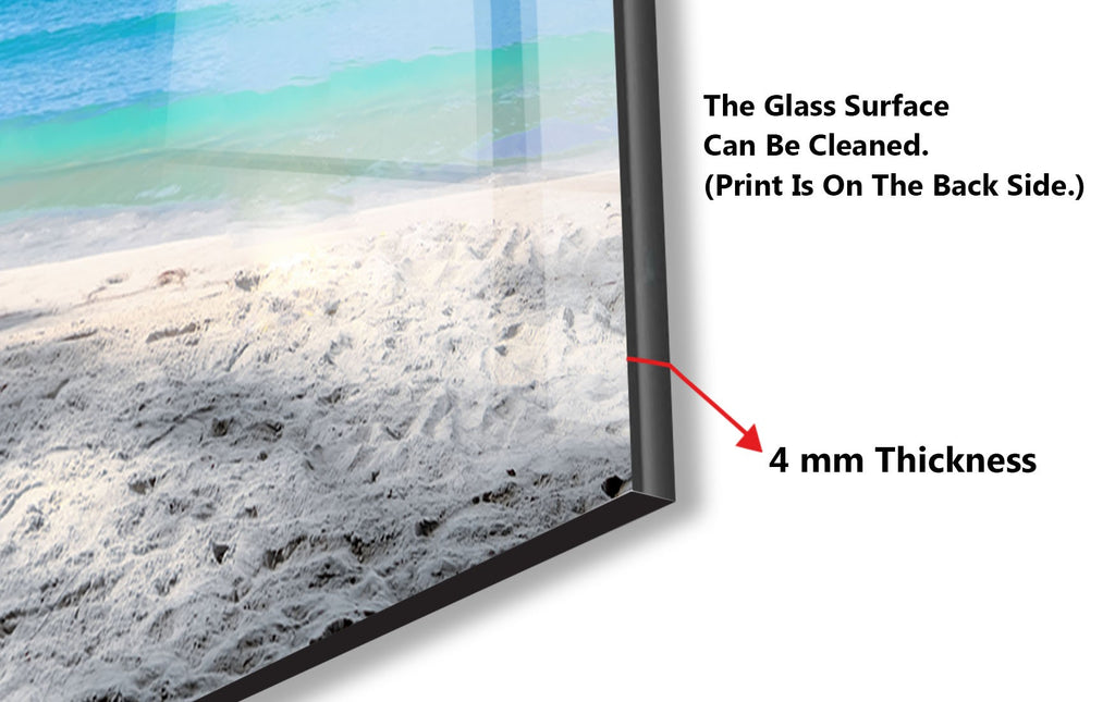 Serene Beach Pier Wall Art – Tempered Glass Kitchen Backsplash-BacksplashArtworks