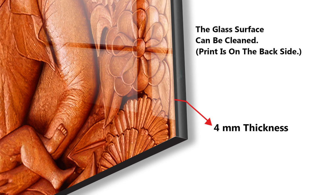 Eternal Motherhood - Glass Kitchen Backsplash-BacksplashArtworks