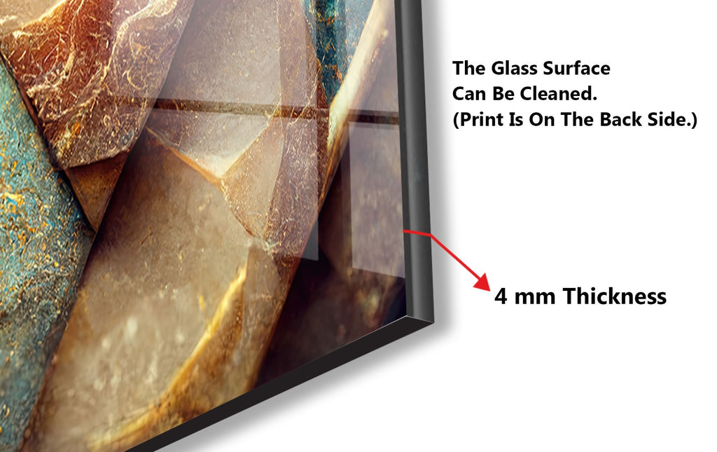 Golden Marble Elegance – Luxurious - Glass Kitchen Backsplash-BacksplashArtworks