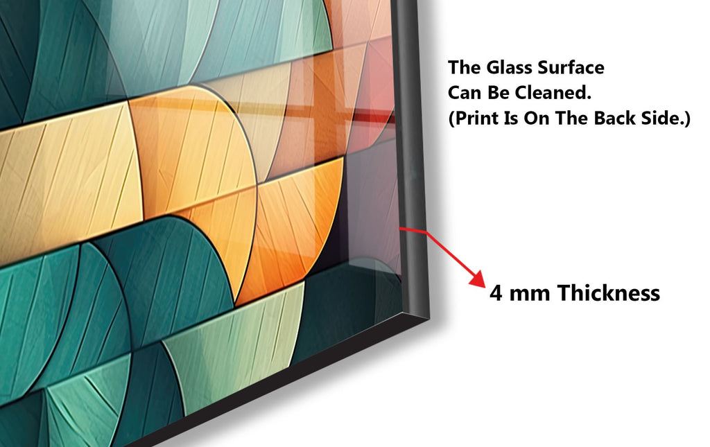 Copper Tulip Symphony - Glass Kitchen Backsplash-BacksplashArtworks