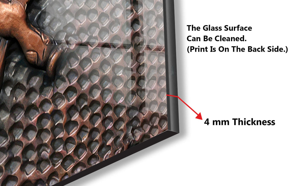 Copper Dragonfly - Tempered Glass Kitchen Backsplash-BacksplashArtworks