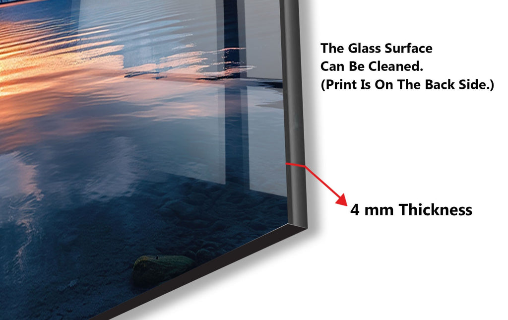 Majestic Mountain Sunset Wall Art – Tempered Glass Kitchen Backsplash-BacksplashArtworks