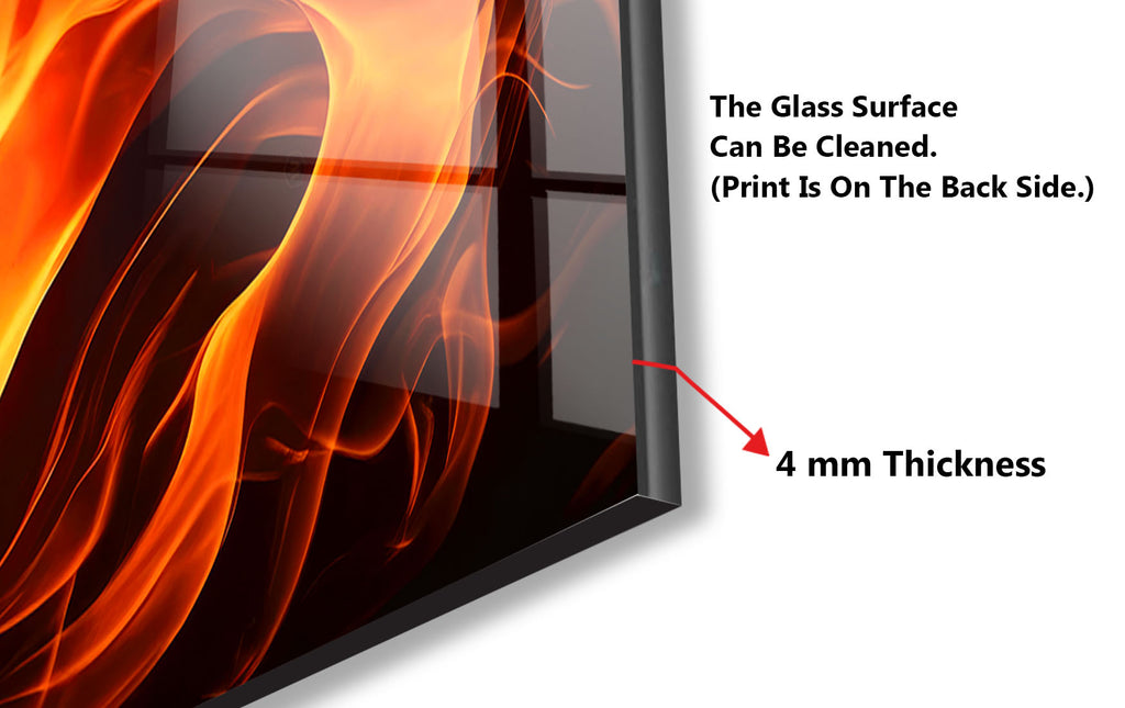 Abstract Tempered Glass Backsplash-BacksplashArtworks