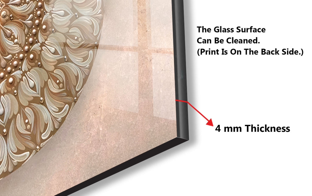 Mandala Harmony - Glass Kitchen Backsplash-BacksplashArtworks