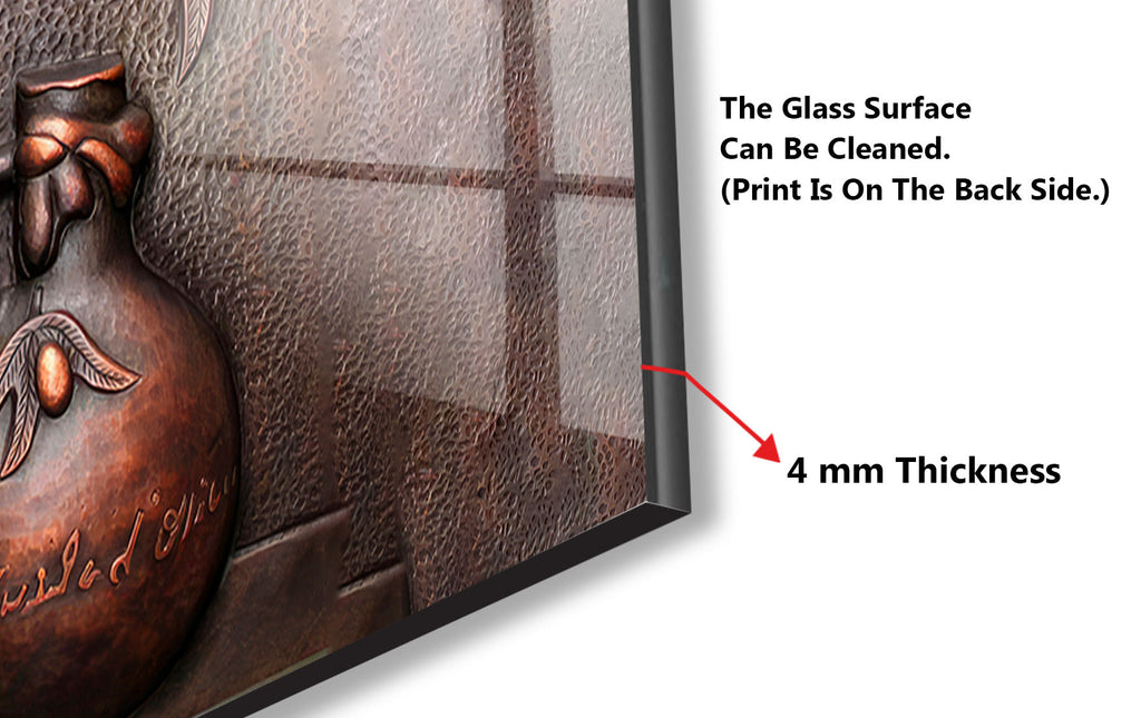 Rustic Bronze Olive Art - Glass Kitchen Backsplash-BacksplashArtworks