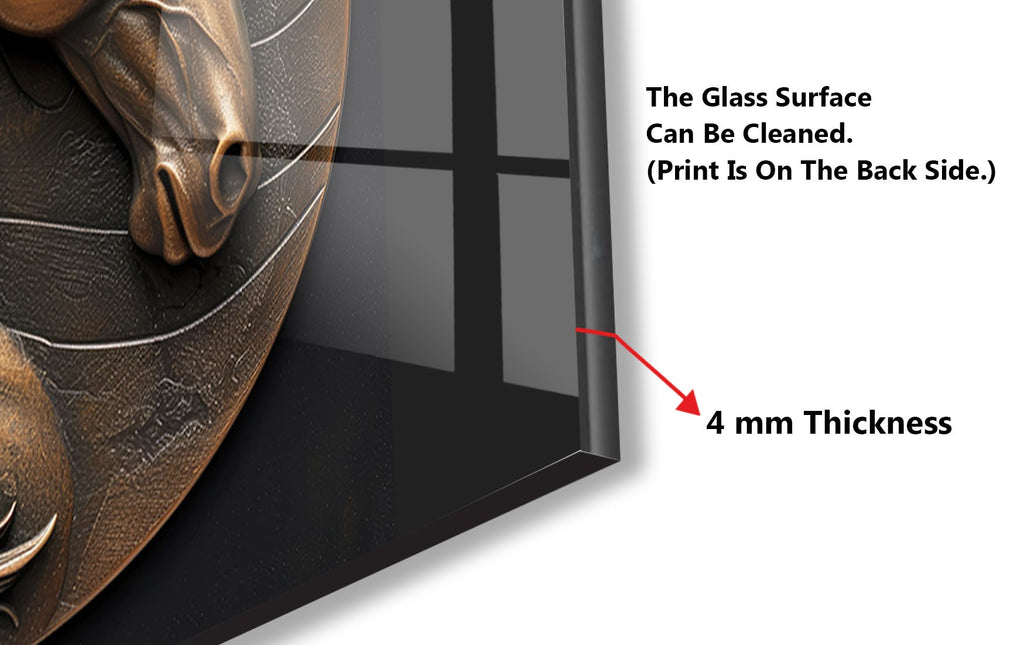 Majestic Horse Head - Glass Kitchen Backsplash-BacksplashArtworks