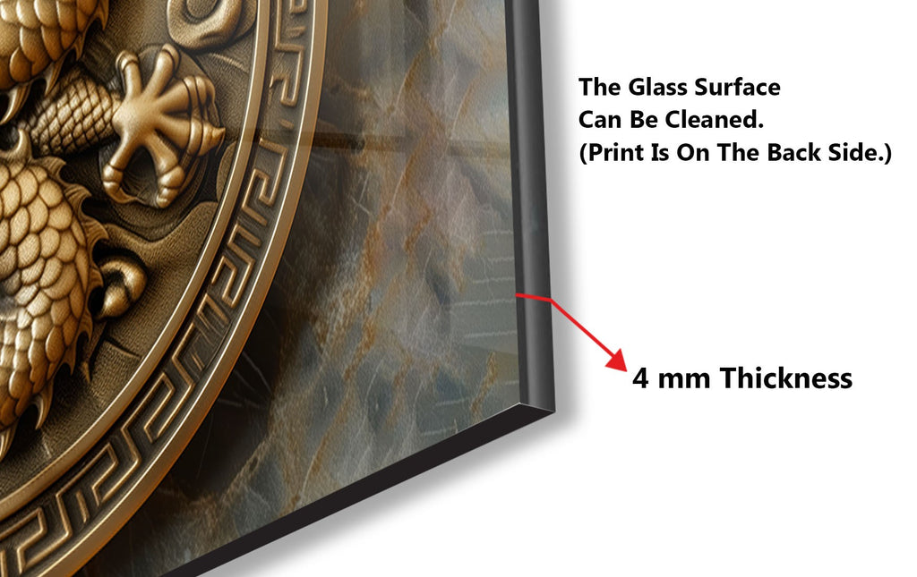 Chinese Dragon - Glass Kitchen Backsplash-BacksplashArtworks