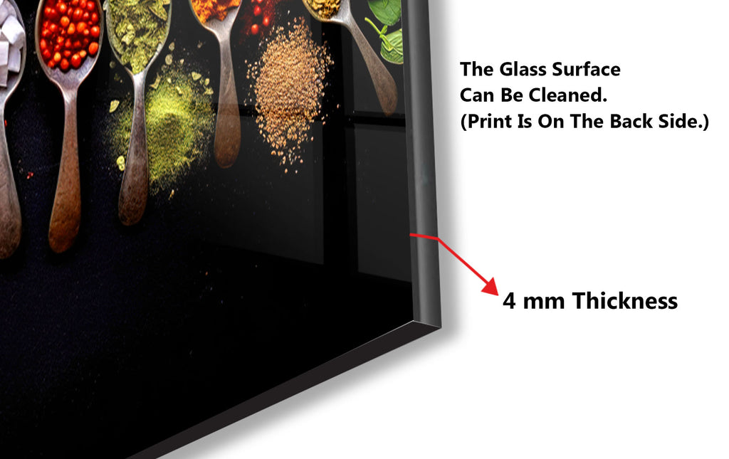 Colored Spice Collection - Glass Kitchen Backsplash-BacksplashArtworks