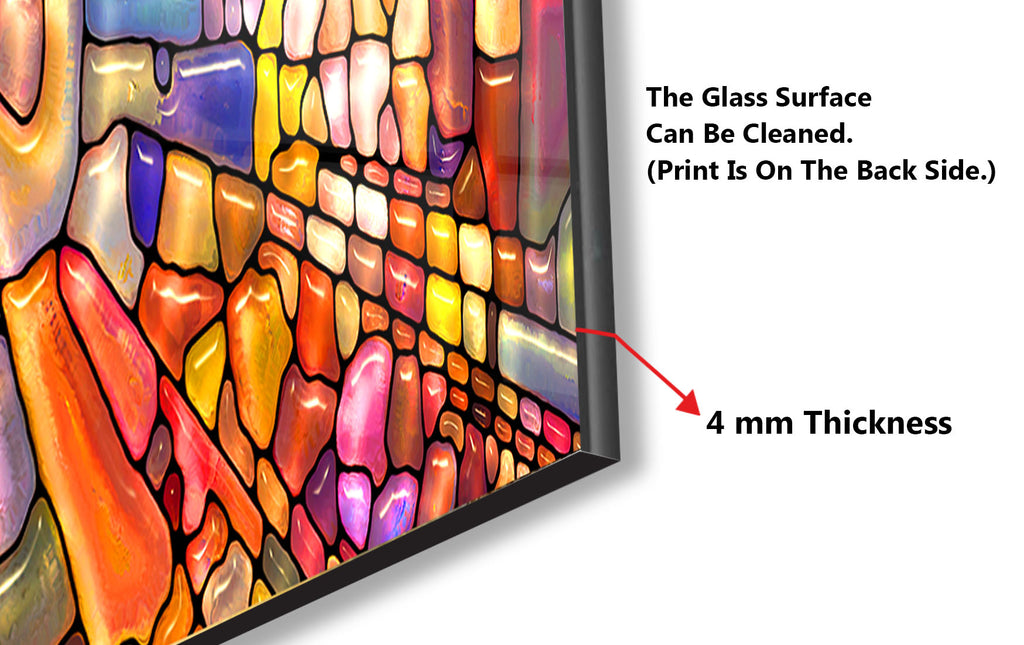 Radiant Mosaic - Glass Kitchen Backsplash-BacksplashArtworks