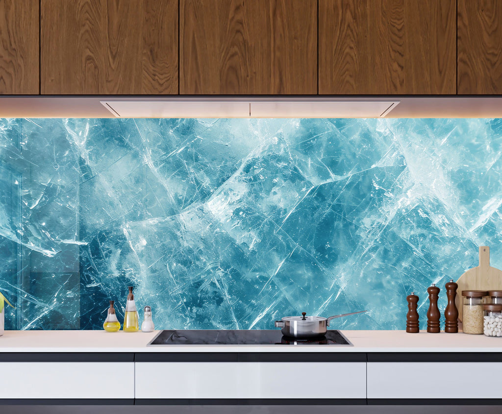 Abstract Tempered Glass Backsplash-BacksplashArtworks