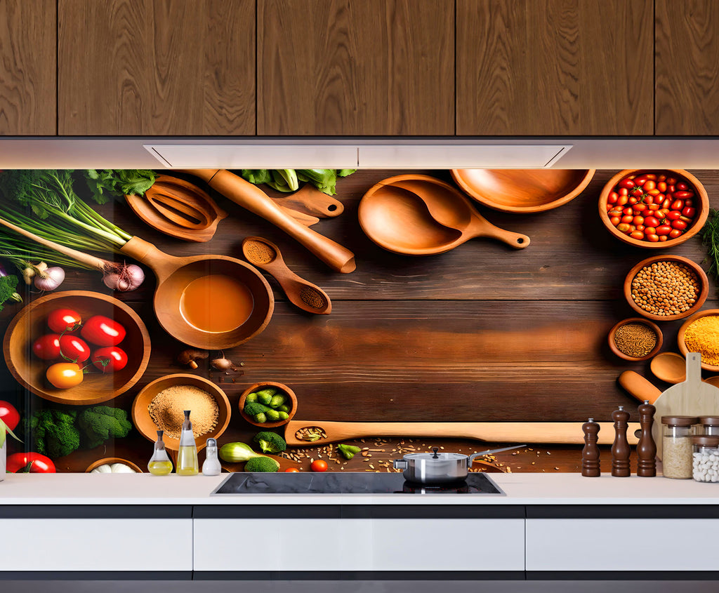 Kitchen Charm - Glass Kitchen Backsplash-BacksplashArtworks