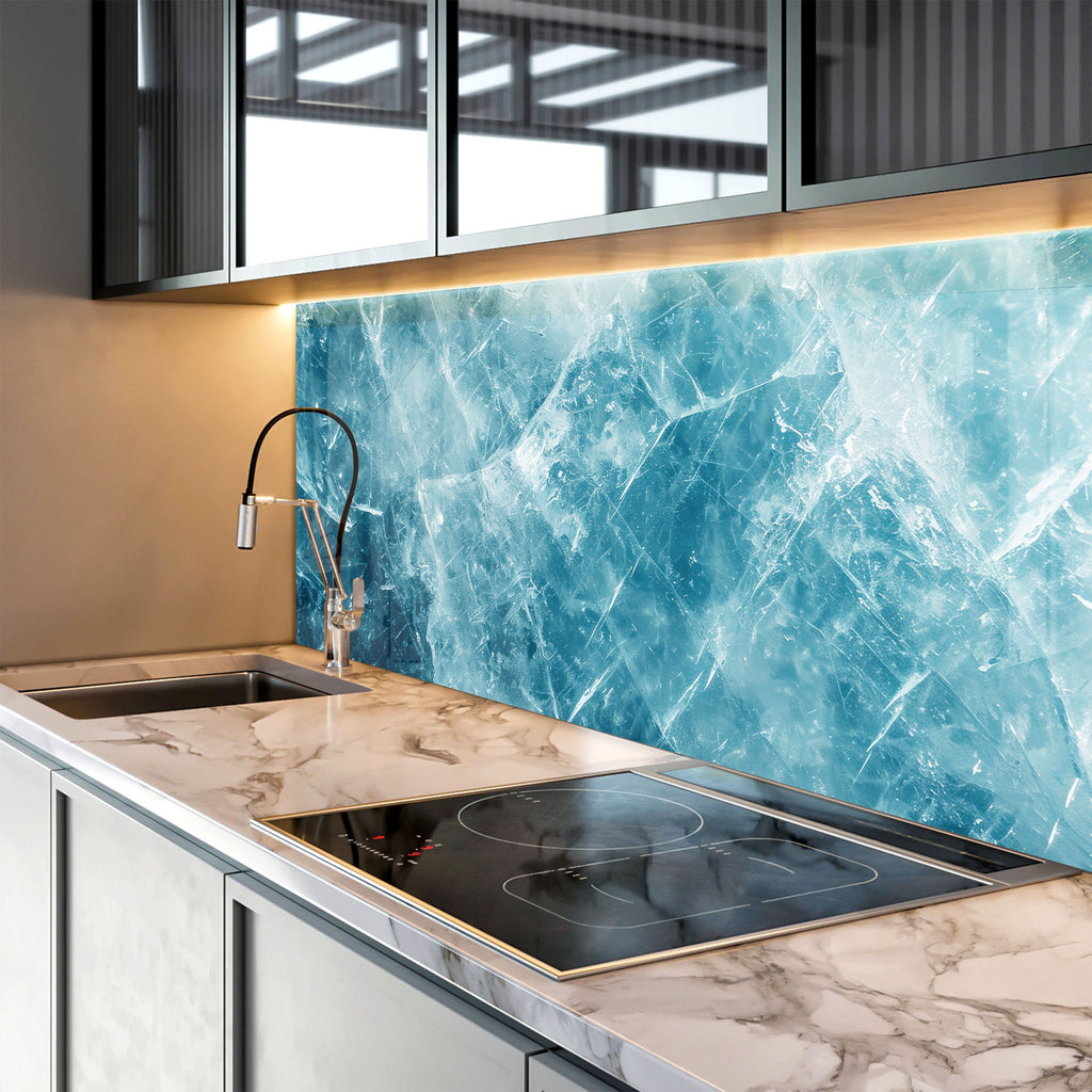 Abstract Tempered Glass Backsplash-BacksplashArtworks