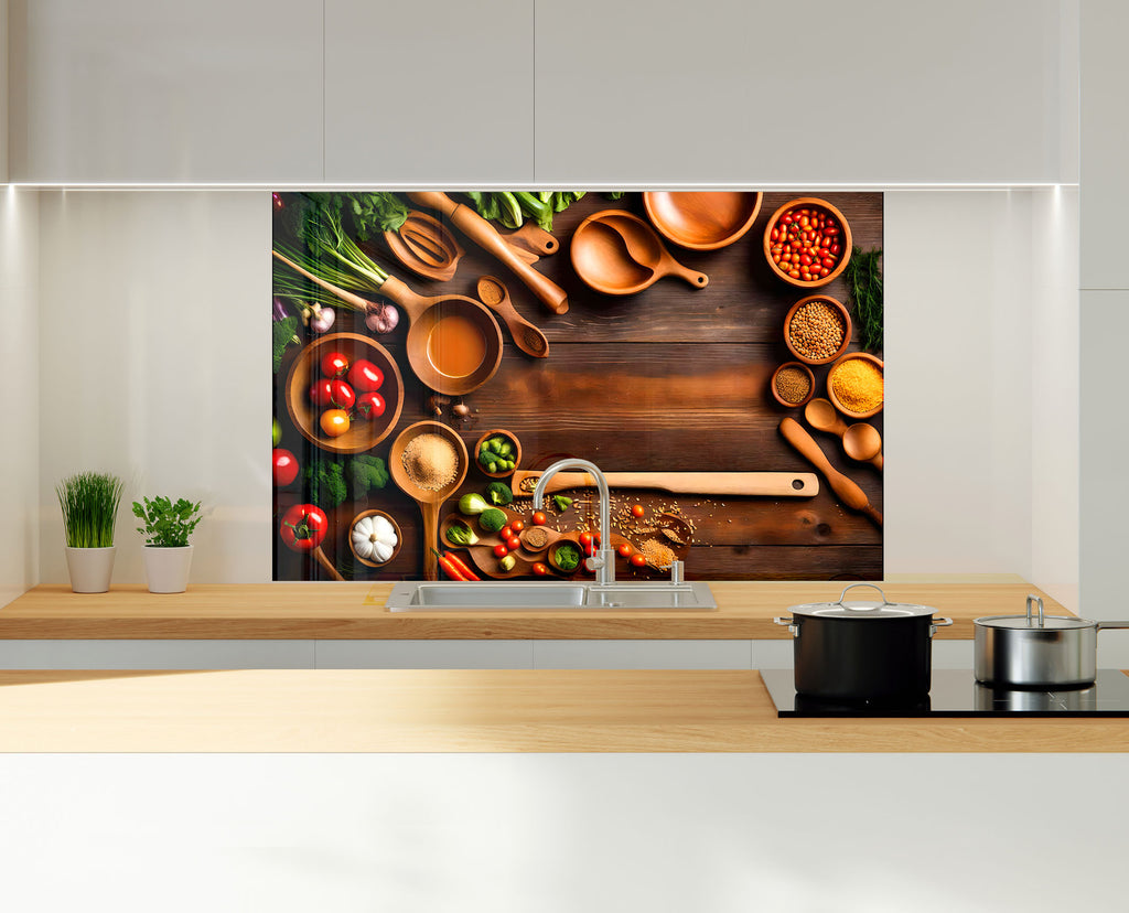 Kitchen Charm - Glass Kitchen Backsplash-BacksplashArtworks