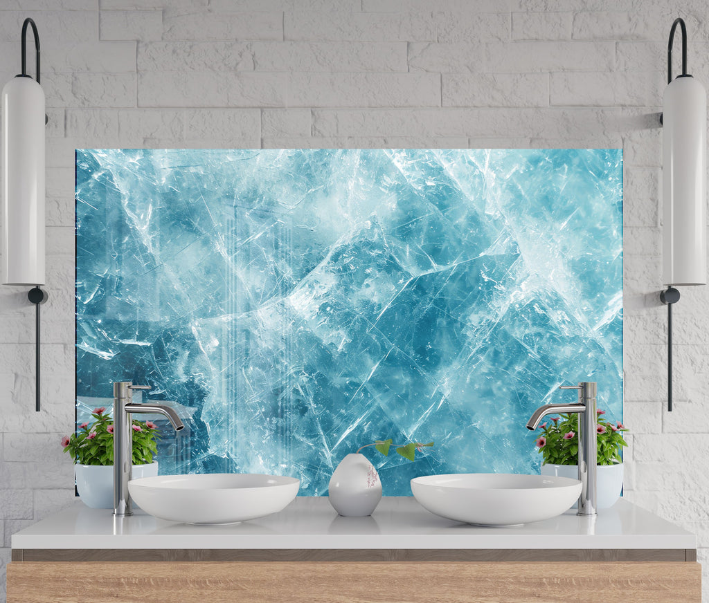 Abstract Tempered Glass Backsplash-BacksplashArtworks