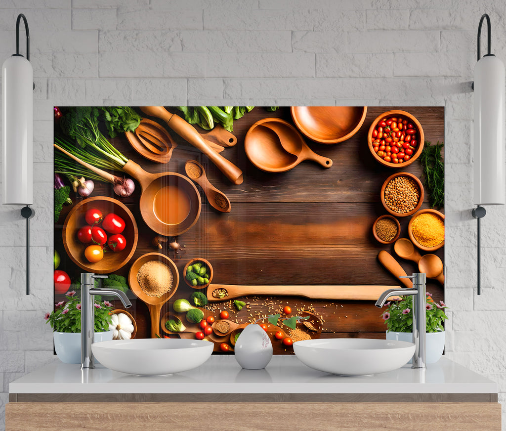 Kitchen Charm - Glass Kitchen Backsplash-BacksplashArtworks