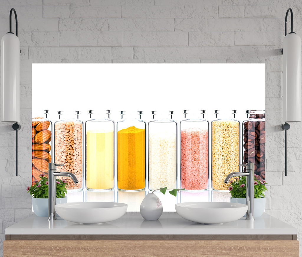 Spice & Grain Collection – Glass Kitchen Backsplash-BacksplashArtworks