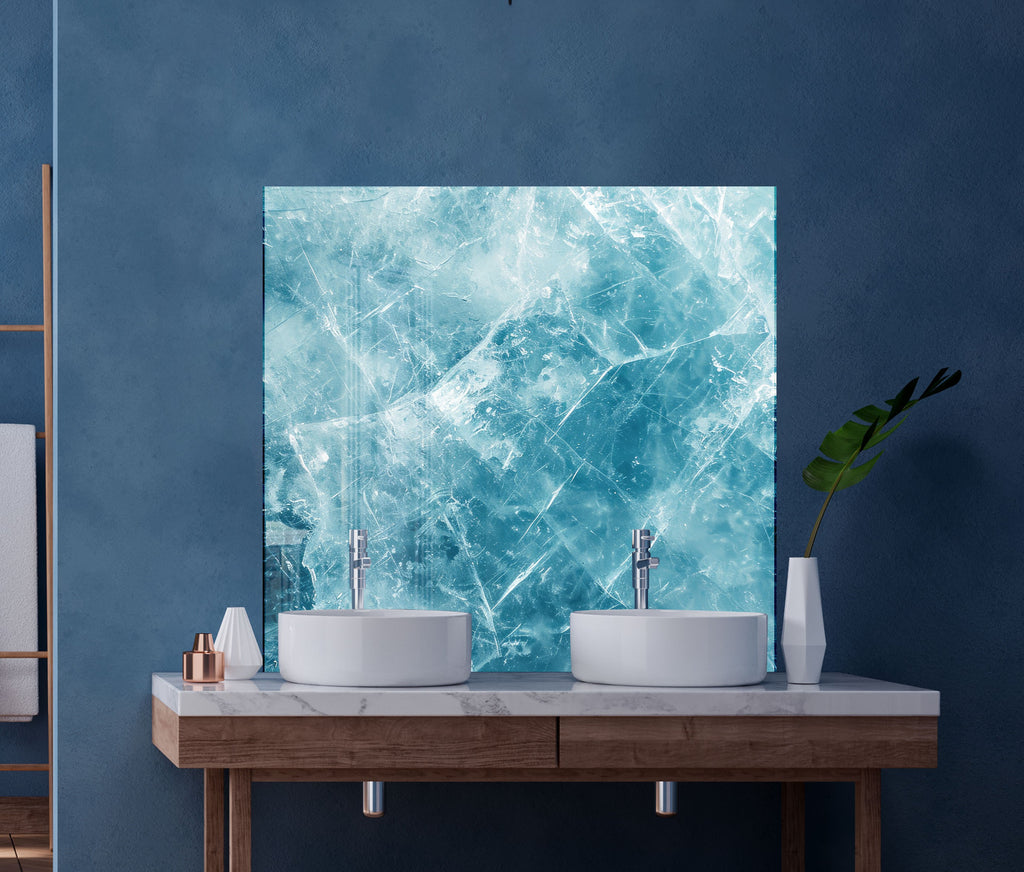 Abstract Tempered Glass Backsplash-BacksplashArtworks