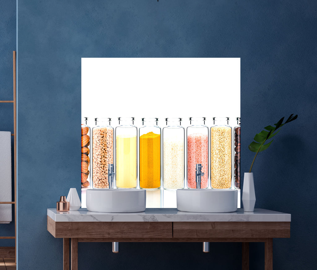 Spice & Grain Collection – Glass Kitchen Backsplash-BacksplashArtworks