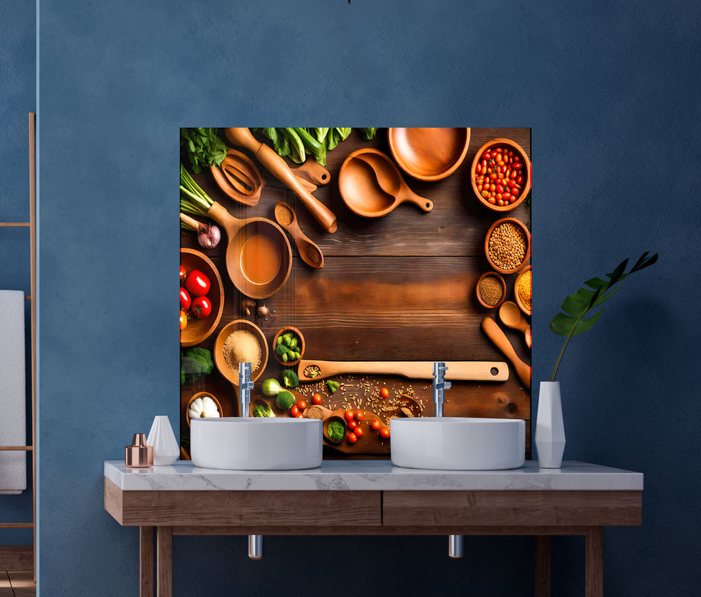 Kitchen Charm - Glass Kitchen Backsplash-BacksplashArtworks