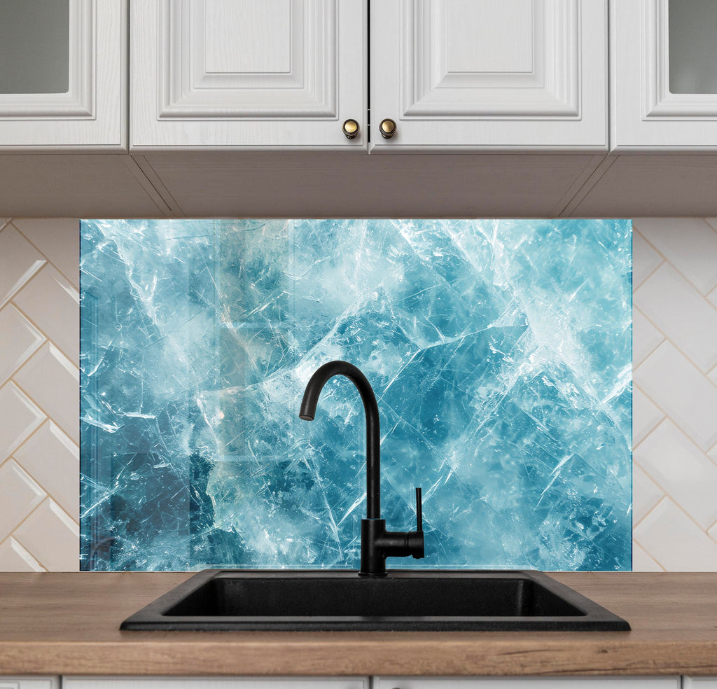 Abstract Tempered Glass Backsplash-BacksplashArtworks