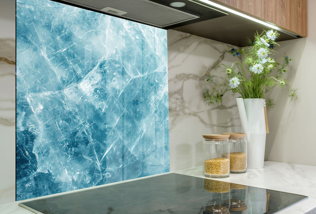 Abstract Tempered Glass Backsplash-BacksplashArtworks