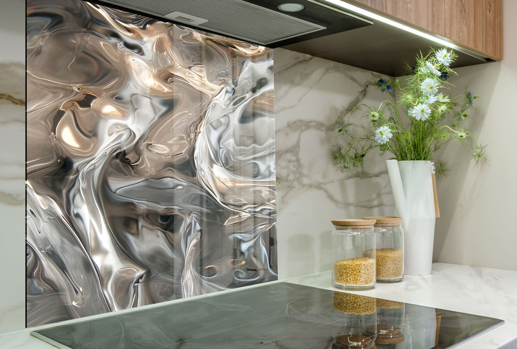 Abstract Tempered Glass Backsplash-BacksplashArtworks