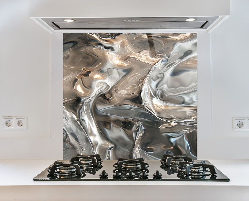 Abstract Tempered Glass Backsplash-BacksplashArtworks